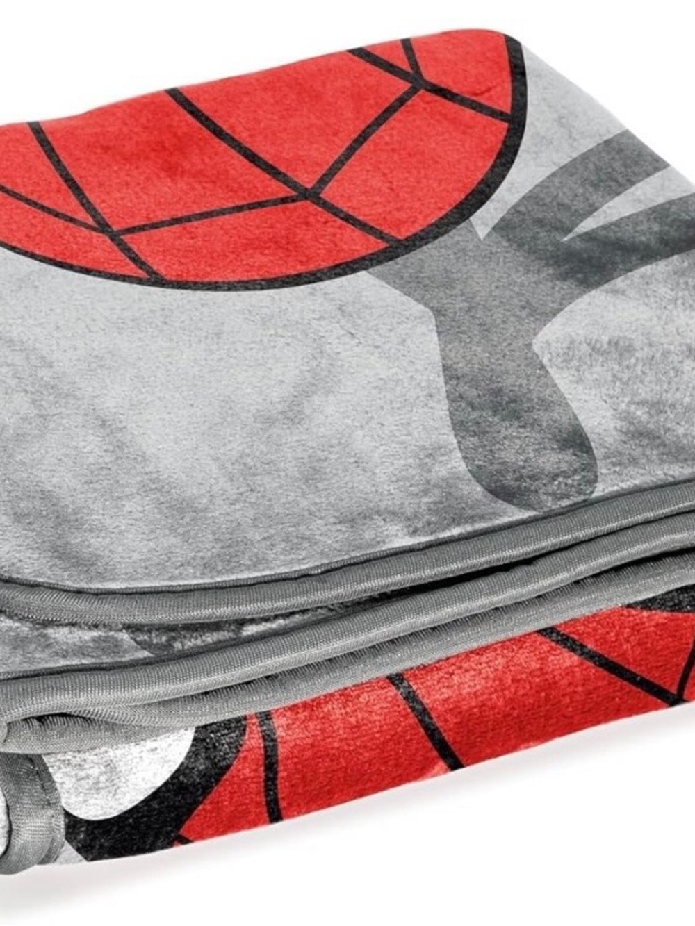 Marvel Gray and Red Basketball Throw Blanket